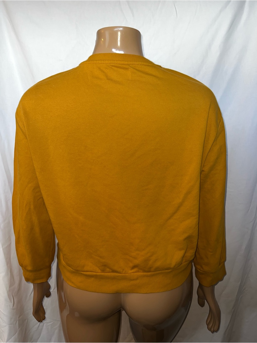 Zara Mustard Yellow Crewneck Sweatshirt - Picture 2 of 6